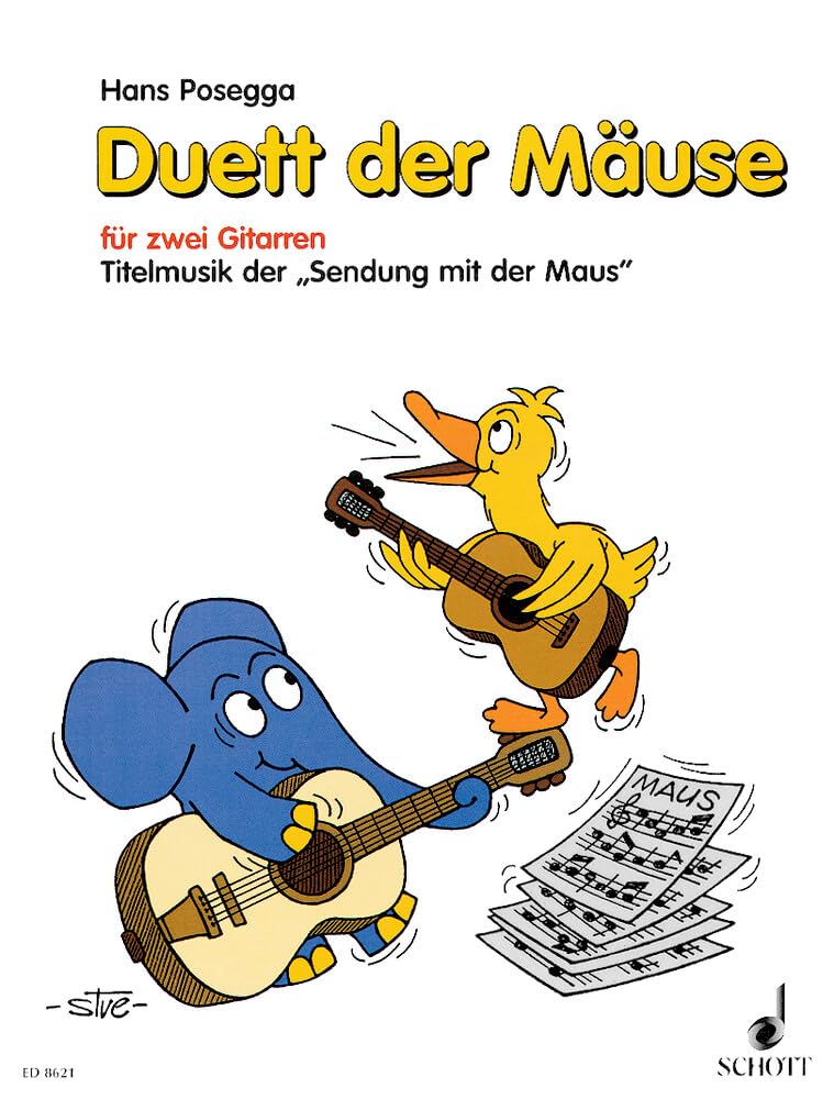 Duett der Mäuse: Titelmusik der "Sendung mit der Maus". 2 Gitarre. Sheet Music