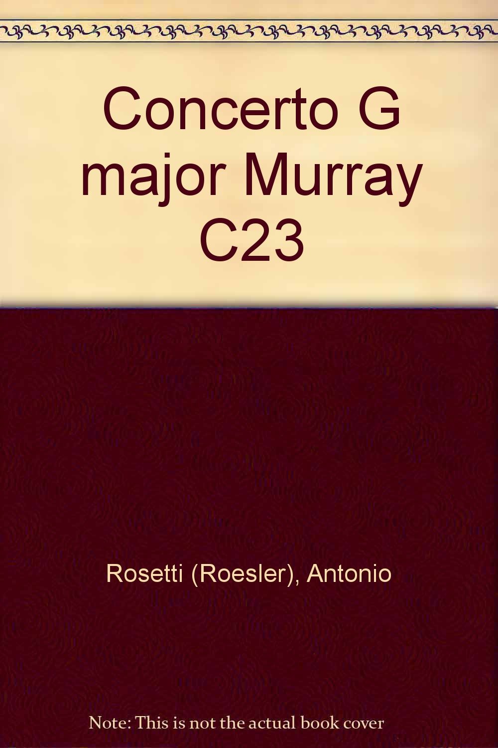 Concerto G-Dur: Murray C23. Flöte und Orchester. Streicher-Ergänzungssatz. (Concertino) Sheet Music