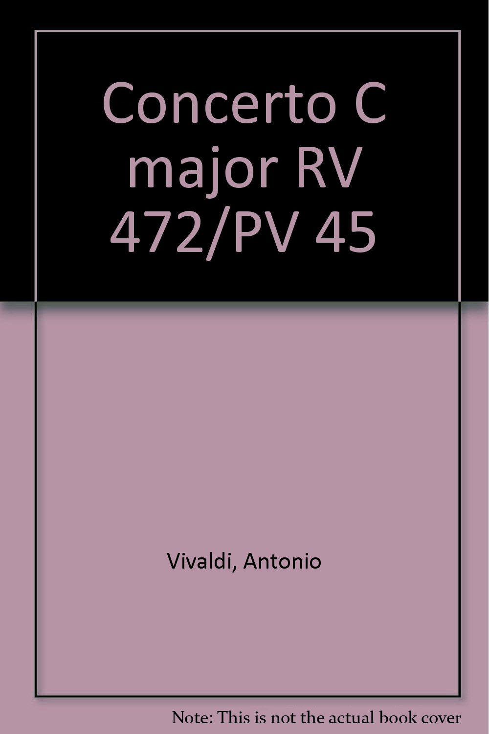 Concerto C-Dur: RV 472/PV 45. Fagott, Streicher und Basso continuo. Stimmensatz. (Concertino) Sheet Music