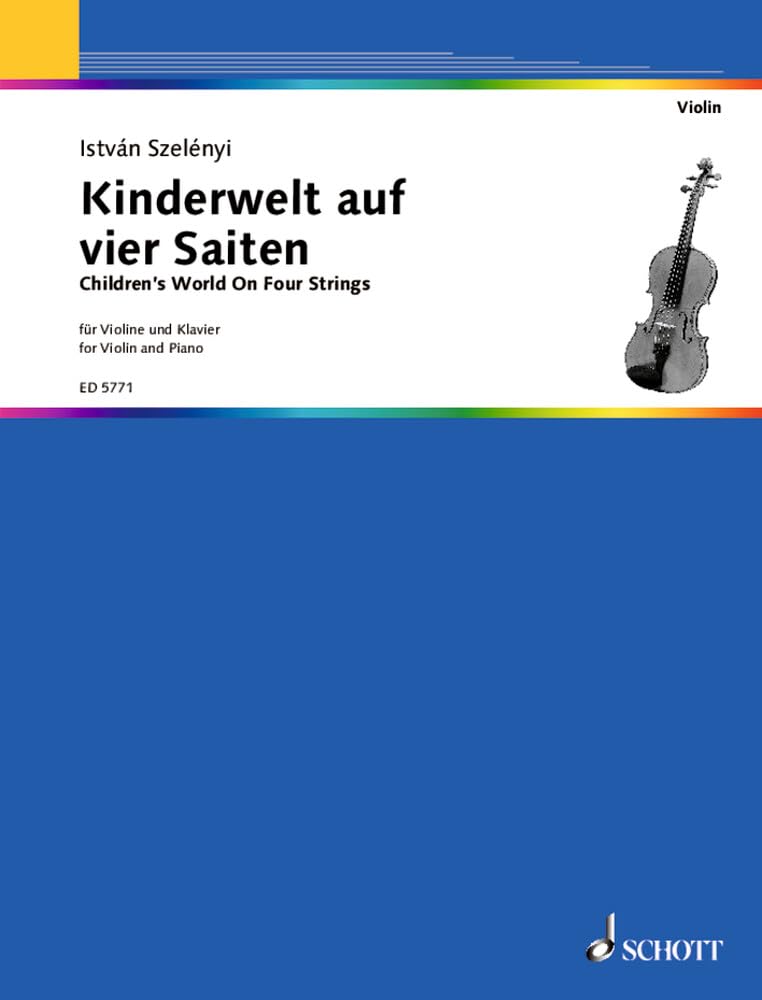 Kinderwelt auf vier Saiten: Violine und Klavier. Sheet Music