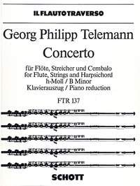 Concerto h-Moll: Flöte, Streicher und Cembalo. (Il Flauto traverso) Sheet Music