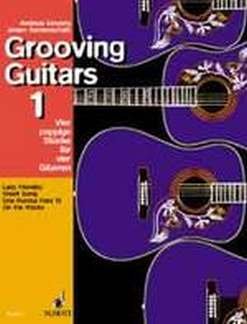 Grooving Guitars: Vier poppige Stücke. 4 guitars. book