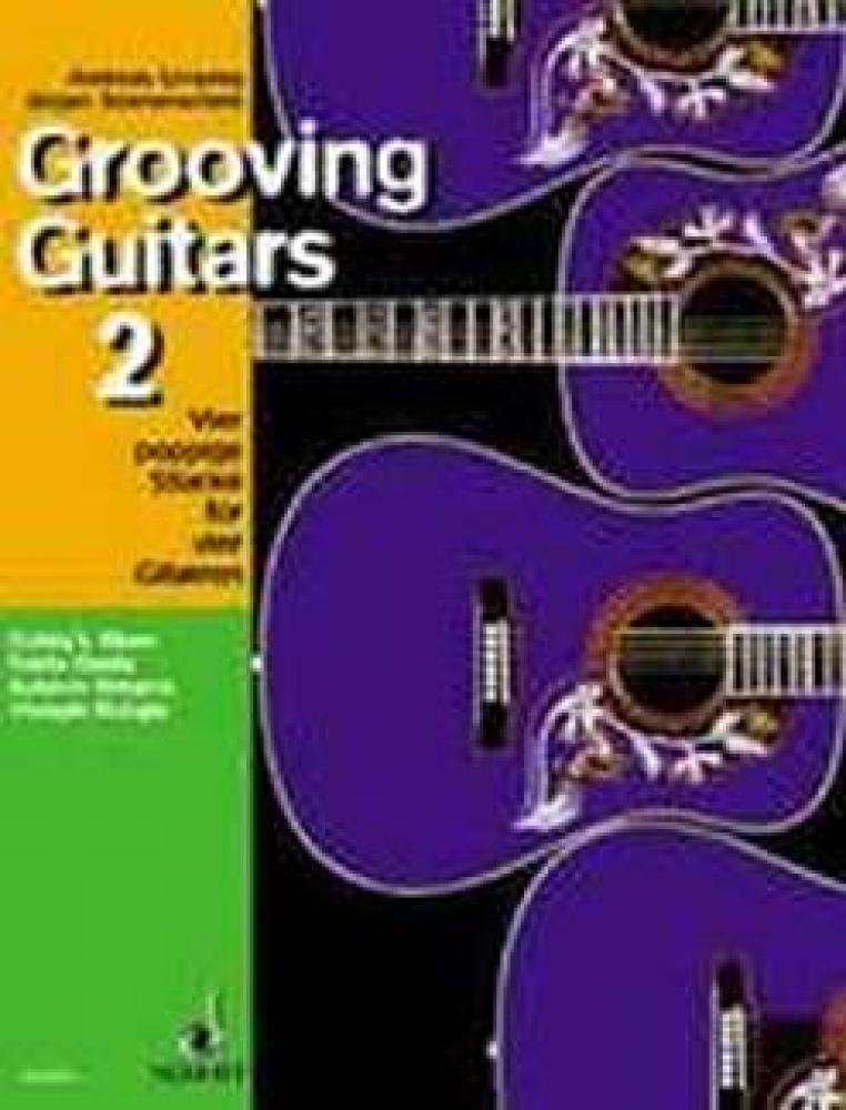 Grooving Guitars: Vier poppige Stücke. 4 guitars. book