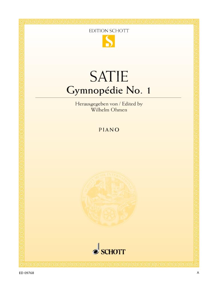 Gymnopédie No1 --- Piano book