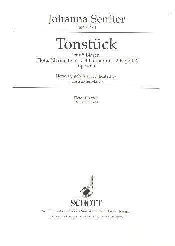Tonstück E-Dur: op. 60. 8 Bläser (Flöte, Klarinette in A, 4 Hörner und 2 Fagotte). Stimmensatz. Sheet Music