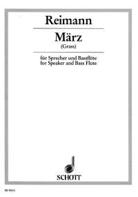 März: nach einem Text von Günter Grass. Sprecher und Bassflöte. Sheet Music