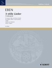 Three Low-voiced Songs: soprano, flute and piano (harp). soprano. Partition et parties. book