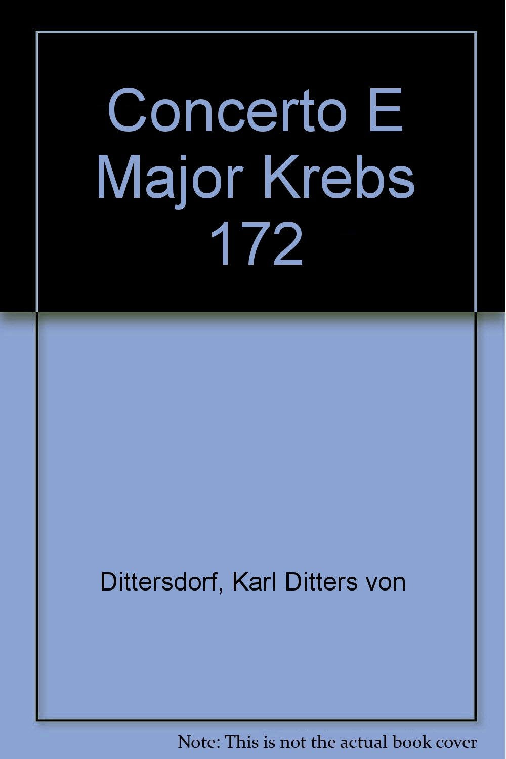 Concerto E Major: Krebs 172. double bass and orchestra. book