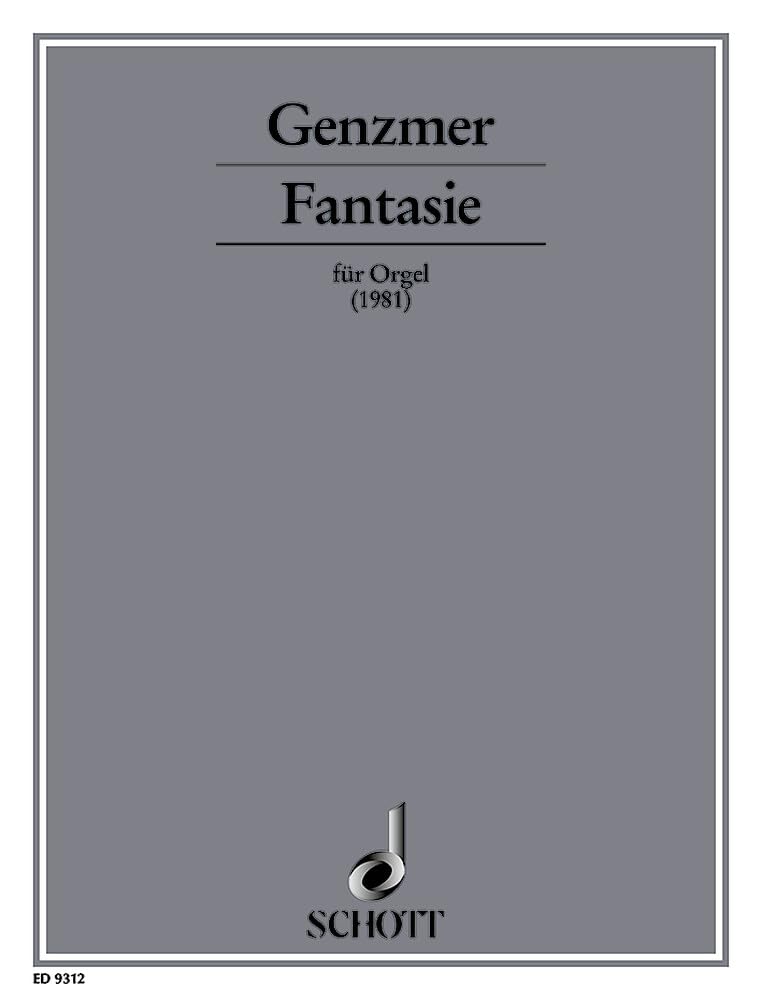 Fantasie: GeWV 402. Orgel. Sheet Music
