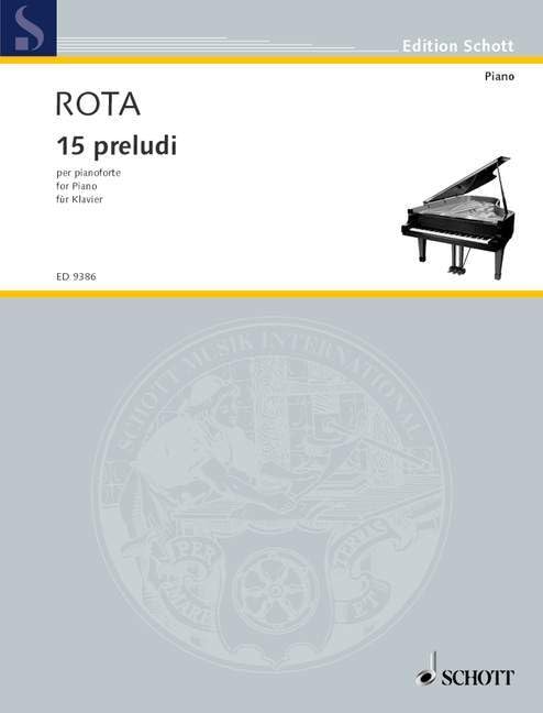 15 preludes: for piano. piano. Sheet Music