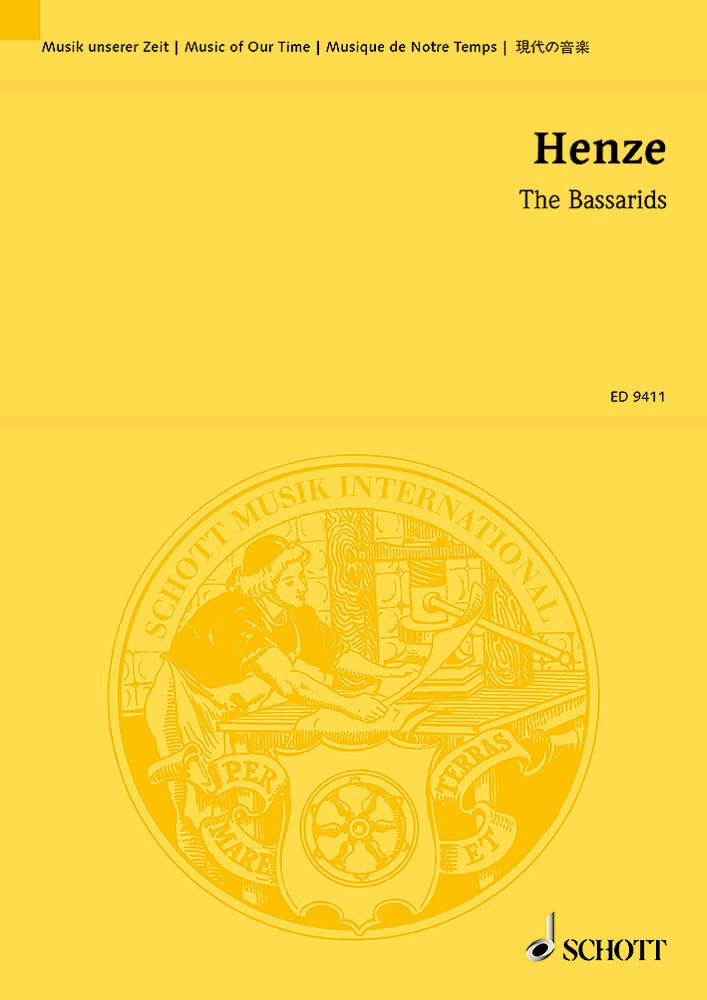 Die Bassariden: Musikdrama in einem Akt von Wystan Hugh Auden und Chester Kallman. Studienpartitur. (Musik unserer Zeit) Sheet Music