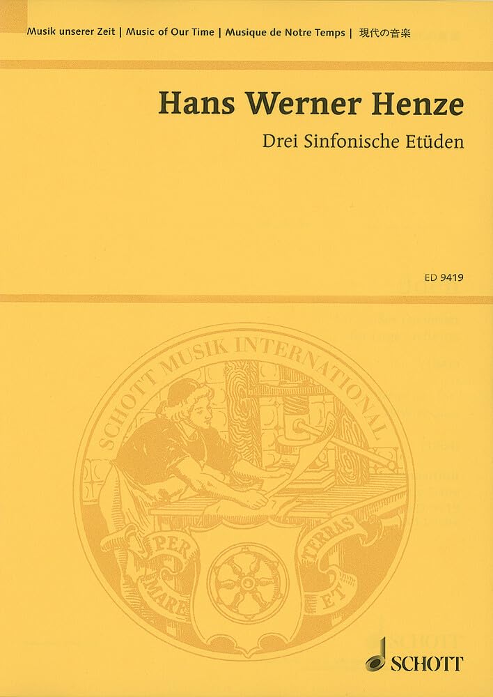 Drei Sinfonische Etüden: großes Orchester. Studienpartitur. (Musik unserer Zeit) Sheet Music