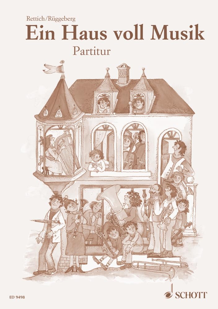 Ein Haus voll Musik: Eine musikalische Geschichte. Sprecher und Orchester. Partitur. Sheet Music