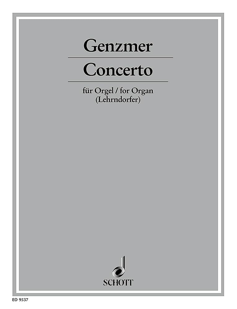 Concerto: GeWV 391. organ. book