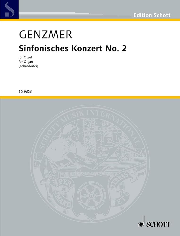Sinfonisches Concerto No. 2: GeWV 409. organ. book