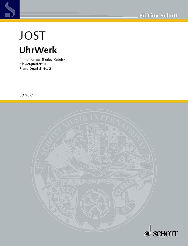 UhrWerk: Piano Quartet No. 2. violin, viola, cello and piano. Partition et parties. book