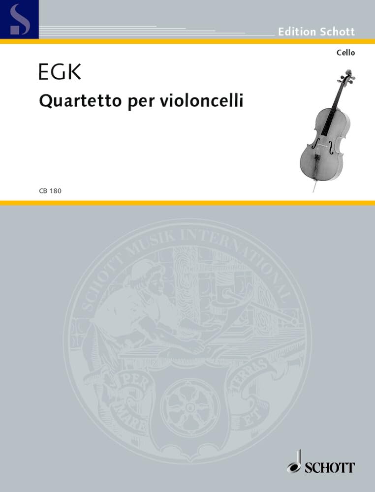 Quartetto per violoncelli: 4 Violoncelli. Partitur und Stimmen. (Cello-Bibliothek) Arts & Music