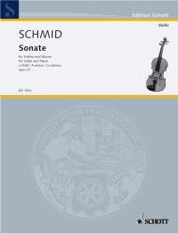 Sonata A Minor: op. 27. violin and piano. book