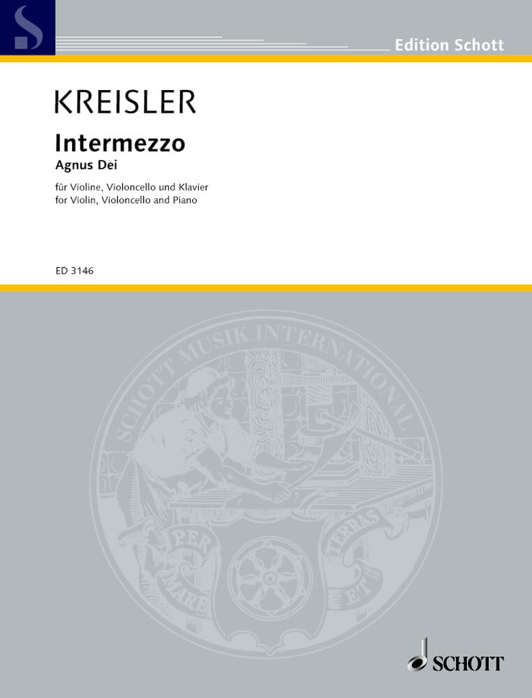 Intermezzo: Violine, Violoncello und Klavier. Stimmensatz. (Edition Schott) Sheet Music