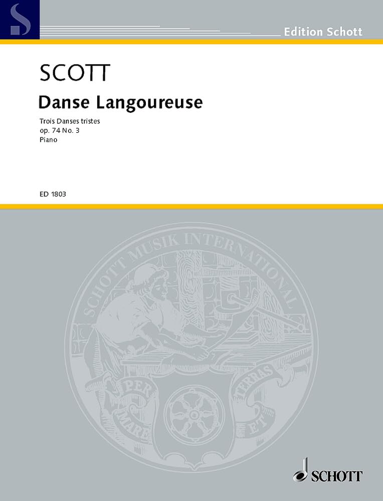 Danse Langoureuse: op. 74/3. Klavier. (Edition Schott) Arts & Music