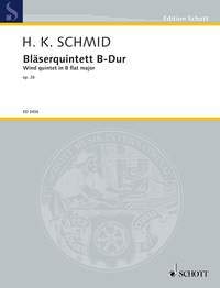 Bläserquintett B flat major: op. 28. 5 wind instruments. Partition et parties. book