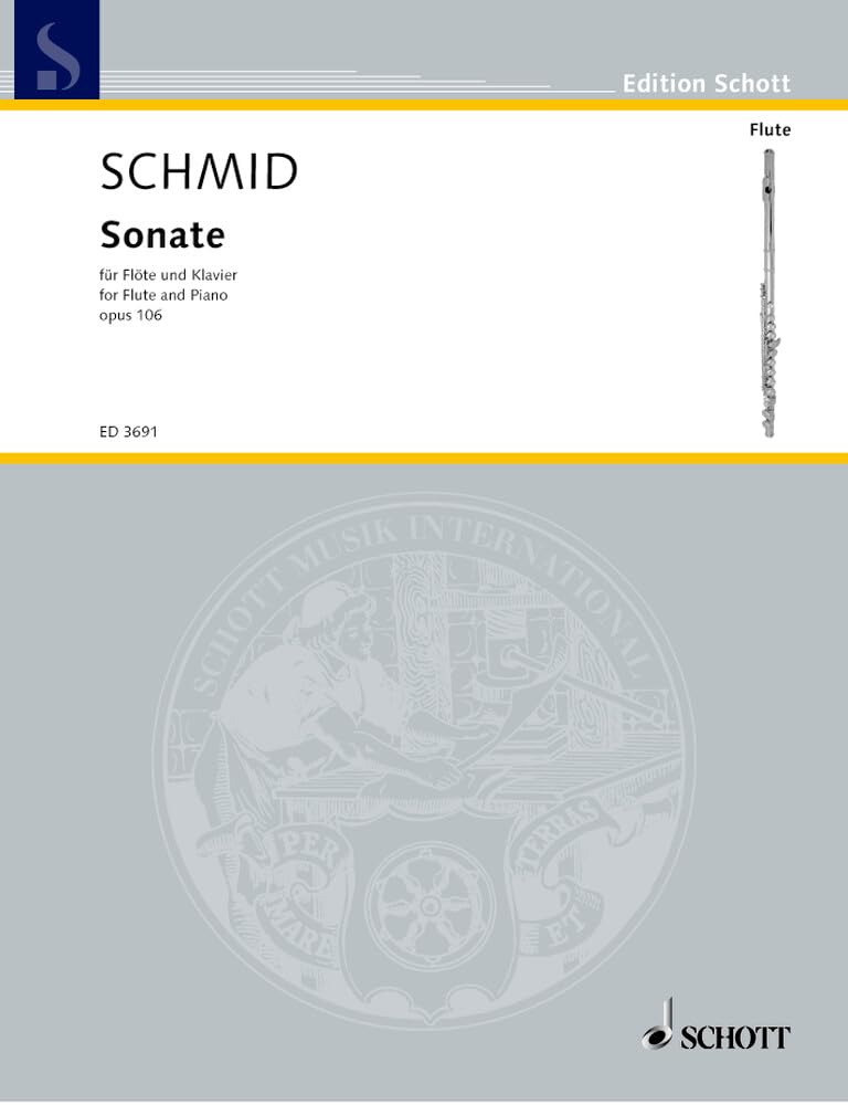 Sonate: op. 106. Flöte und Klavier. (Edition Schott) Sheet Music