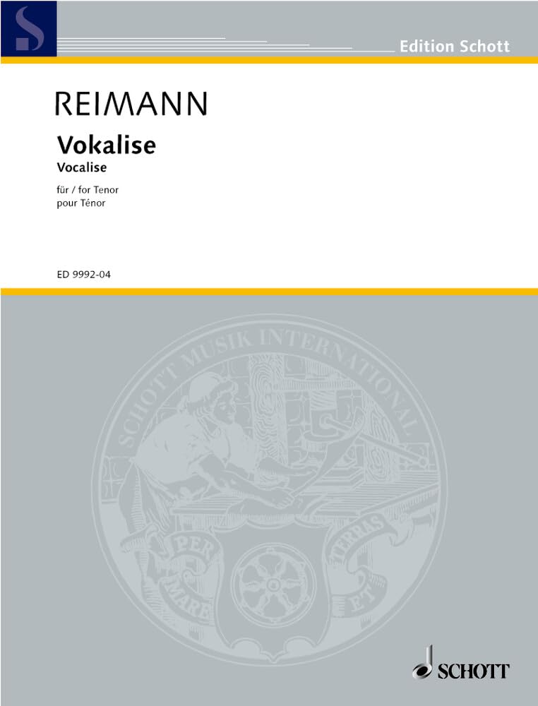 Vocalise: for tenor. tenor. Edition séparée. book