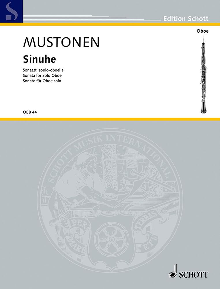 Sinouhé: Sonate pour hautbois seul. oboe. book