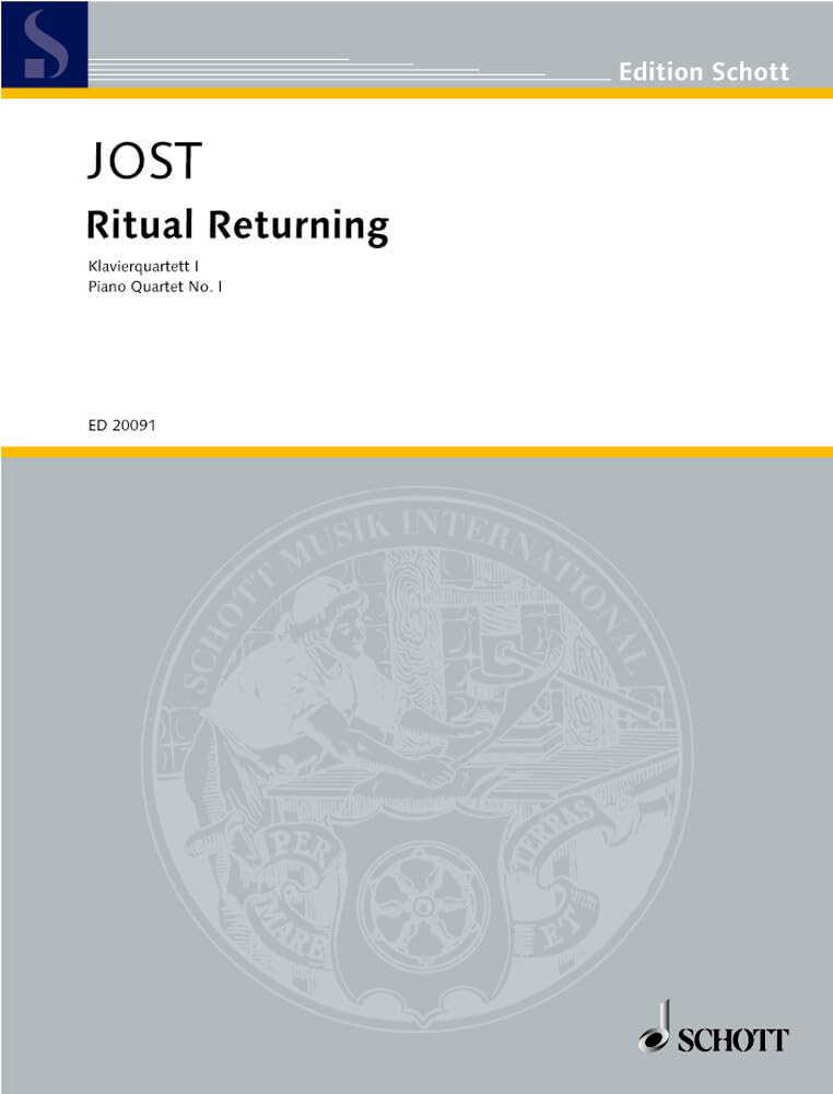 Ritual Returning: Quartette avec piano I (1992). piano quartet. Partition et parties. book