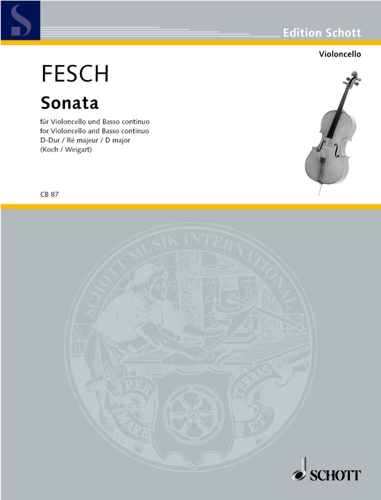Sonata: No. 1 D major. op. 13. cello and piano. book