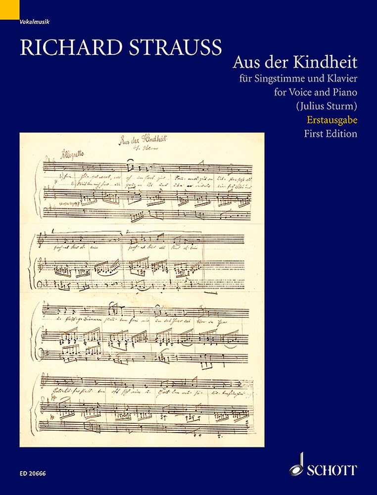 Aus der Kindheit: for Voice and Piano. voice and piano. book