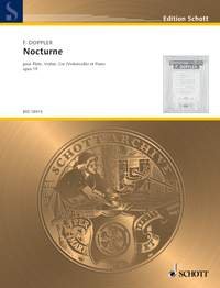 Nocturne: op. 19. Flöte, Violine, Horn (Violoncello) und Klavier. Partitur und Stimmen. (Schott Archive) Sheet Music