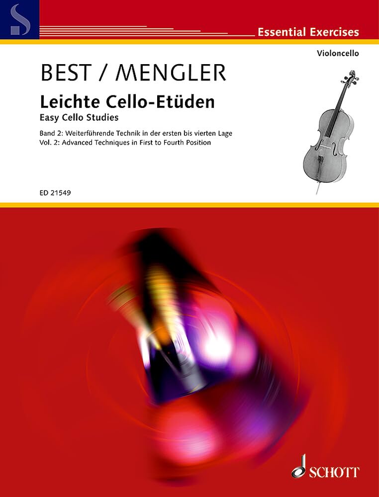 Leichte Cello-Etüden: Weiterführende Technik in der 1.-4. Lage. Band 2. Violoncello. (Essential Exercises, Band 2) Sheet Music