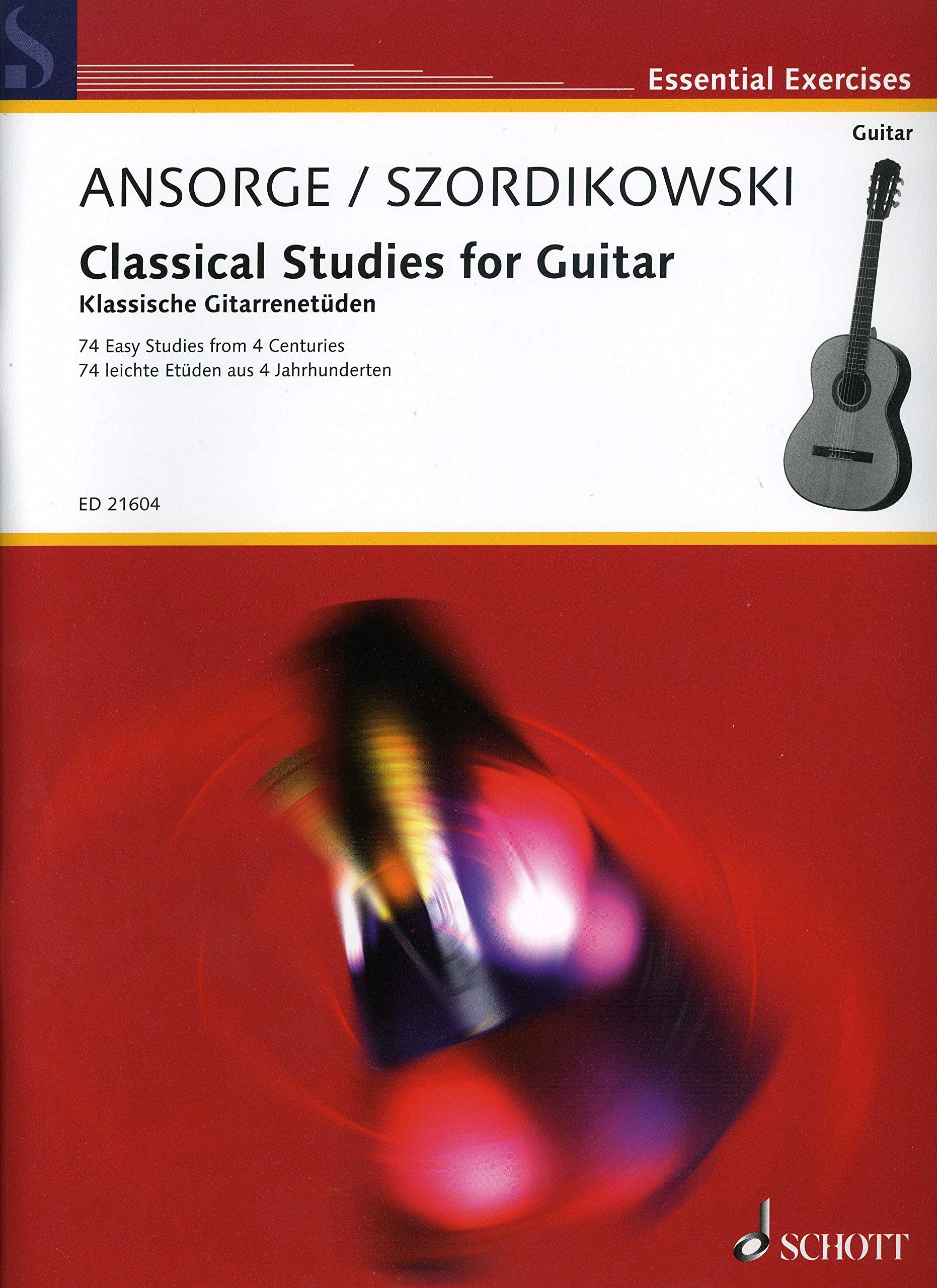 Classical studies for guitar - Ansorge / Szordikowski - 74 leichte Etüden aus 4 Jahr Arts & Music