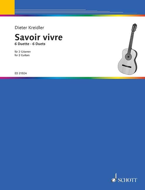 Savoir vivre: 6 Duos für 2 Gitarren. 2 Gitarren. Spielpartitur. Arts & Music