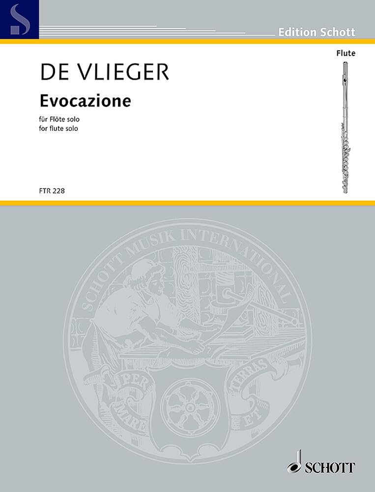 Evocazione: für Flöte solo. Flöte. Einzelausgabe. (Edition Schott) Sheet Music