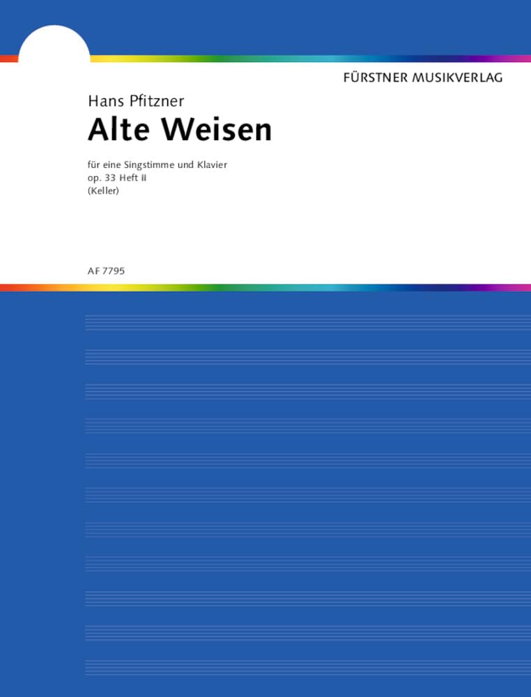 Alte Weisen: Acht Gedichte. Heft 2. op. 33. hohe oder mittlere Singstimme und Klavier. Sheet Music