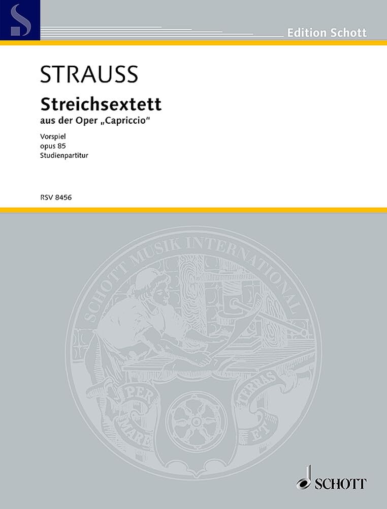 Capriccio: Streichsextett (Vorspiel). op. 85. 2 Violinen, 2 Violen und 2 Violoncelli. Studienpartitur. Sheet Music