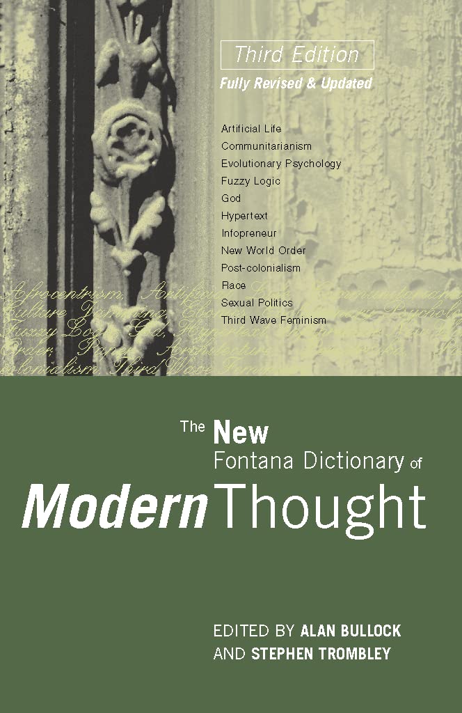 The New Fontana Dictionary of Modern Thought Philosophy