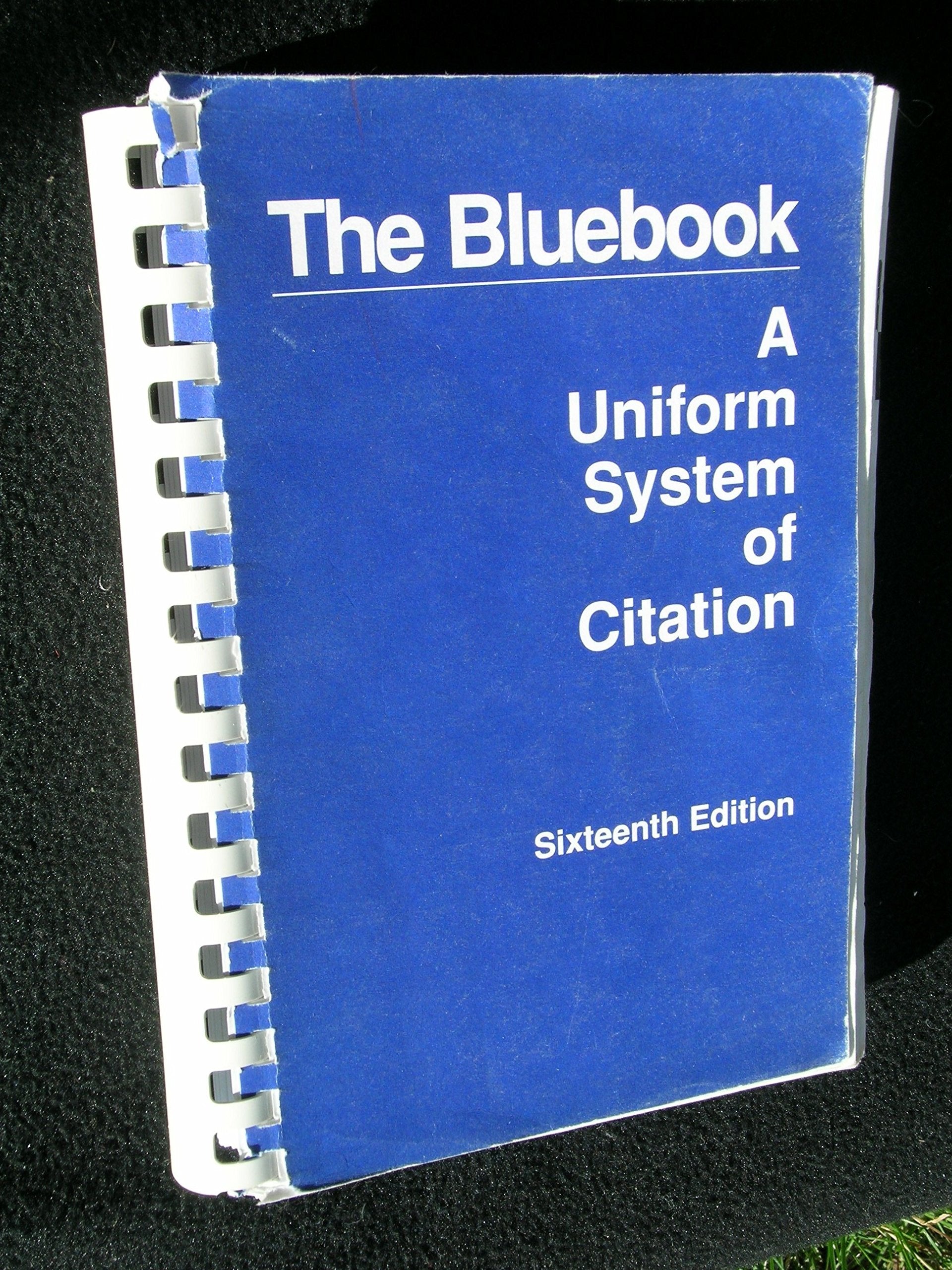 Uniform System of Citation: The Bluebook Books