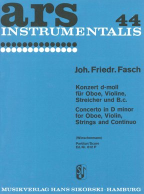 Konzert: für Oboe, Violine, Streicher und B.c.. oboe, violin, strings, basso continuo. Jeu de parties. Sheet Music