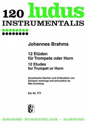 12 Etüden: für Trompete oder Horn. trumpet (horn). book