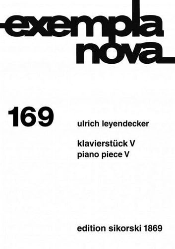 Klavierstück V: 169. piano. book