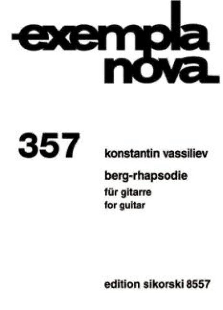 Berg-Rhapsodie: für Gitarre. 357. Gitarre. (exempla nova) Sheet Music