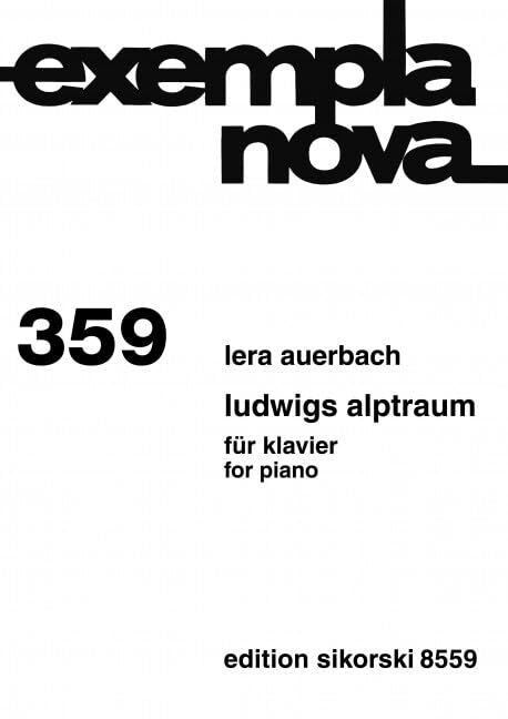 Ludwigs Alptraum: für Klavier. 359. piano. Sheet Music