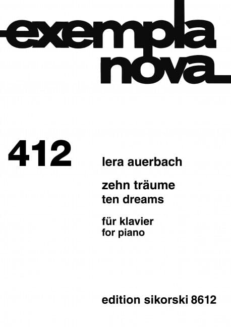 10 Träume: für Klavier. 412. op. 45. piano. Sheet Music