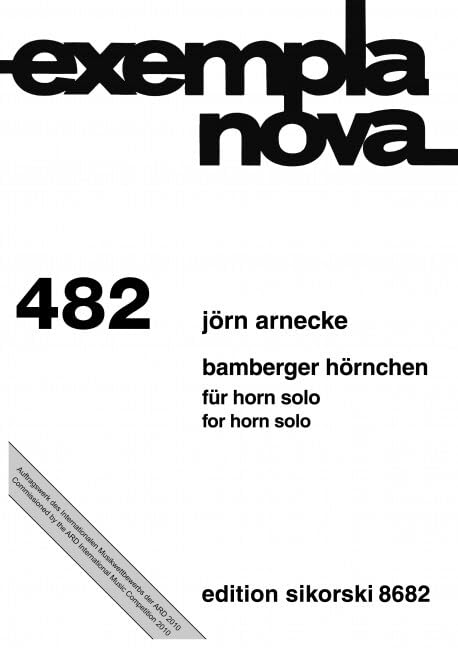 Bamberger Hörnchen: für Horn solo. 482. horn. Sheet Music