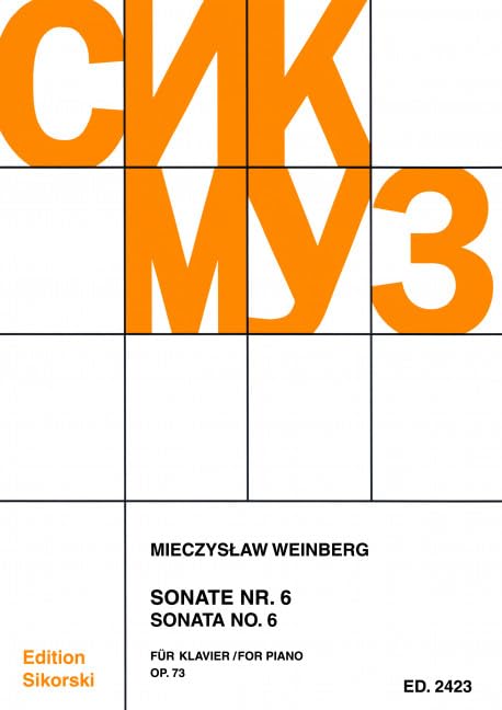 Sonate Nr. 6: für Klavier. op. 73. Klavier. Sheet Music