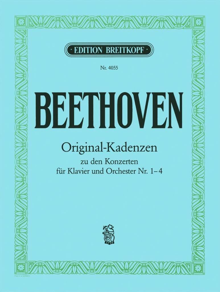8 Original-Kadenzen für Klavier - zu den Klavierkonzerten Nr. 1, 2, 3 und 4 (EB 4055) Sheet Music