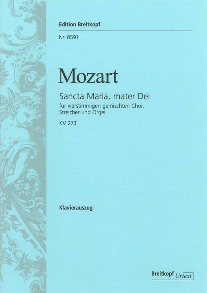 Sancta Maria, mater Dei KV 273 - Breitkopf Urtext - Klavierauszug (EB 8591) Sheet Music